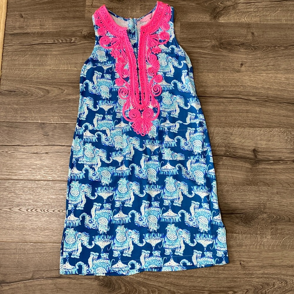 Lilly Pulitzer dress with elephants, Sz 00